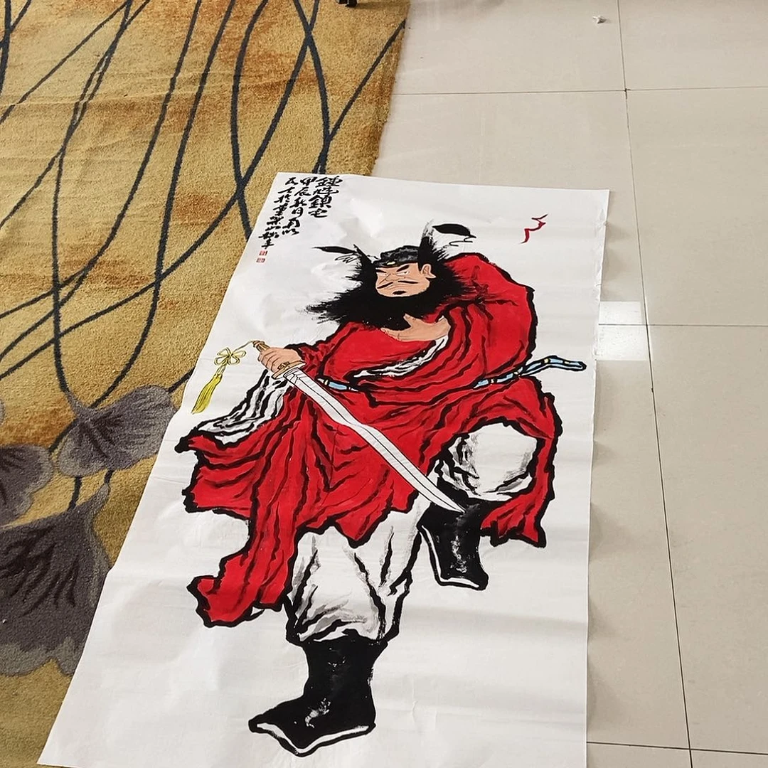 国画大*68/138丁立明手绘画心