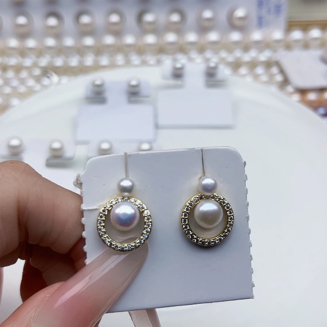 未镶嵌淡水珍珠耳饰