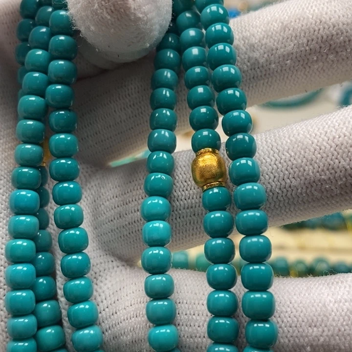 绿松石珠宝奇石18K金镶嵌