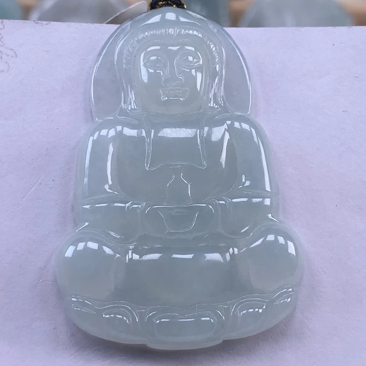 颈饰未镶嵌翡翠玉观音吊坠