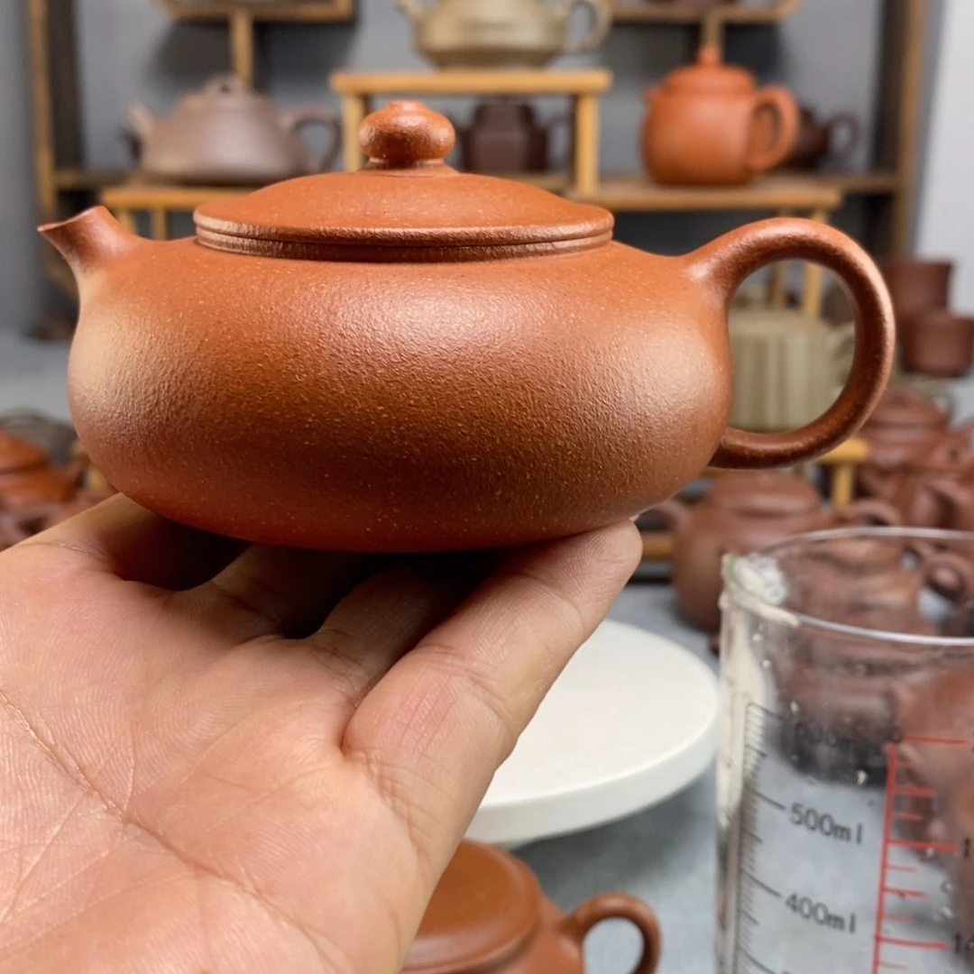 紫砂茶壶红降坡寒江