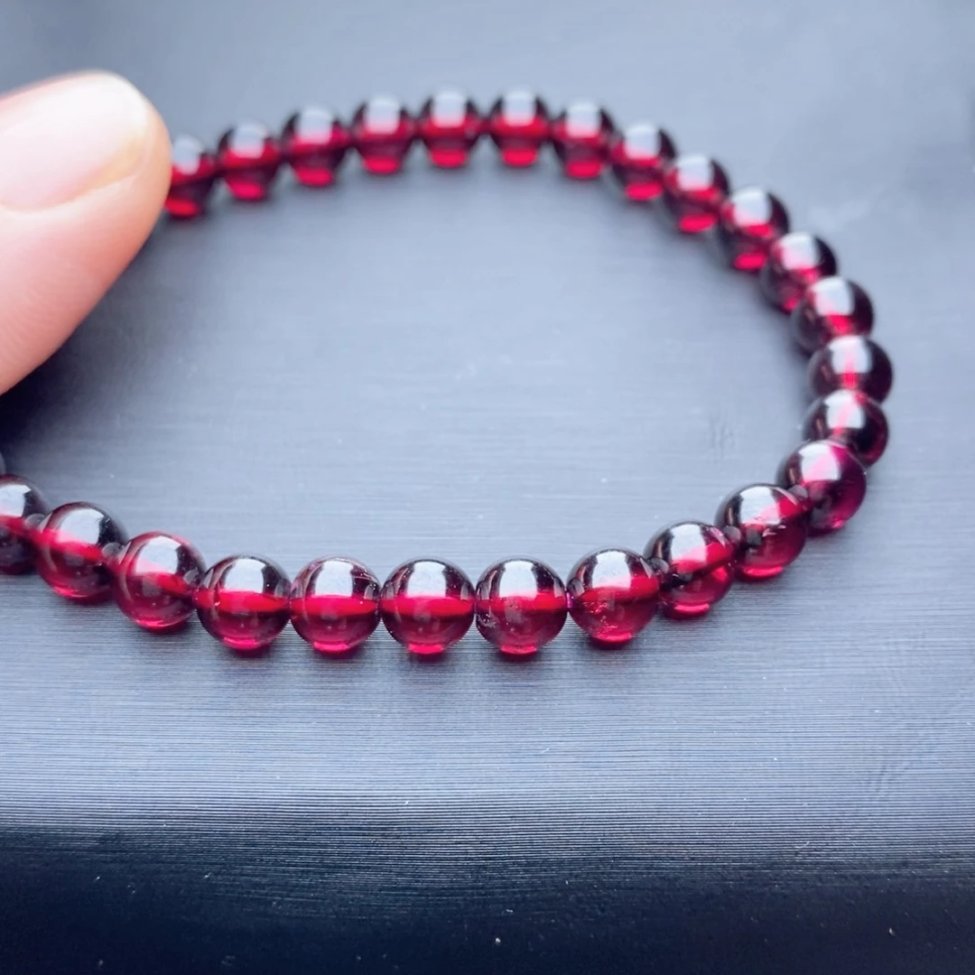 石榴石手链未镶嵌110斤可戴