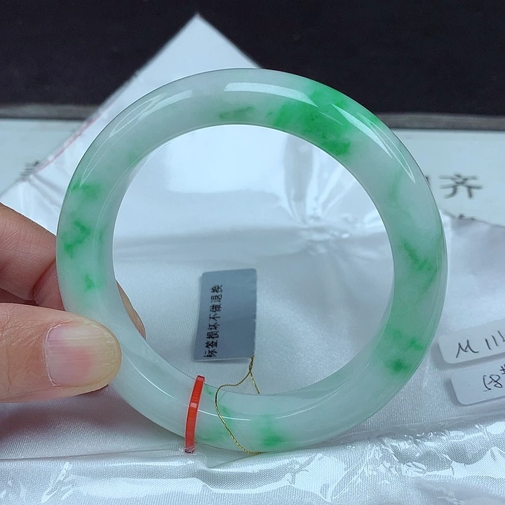 翡翠未镶嵌手镯58圈4963