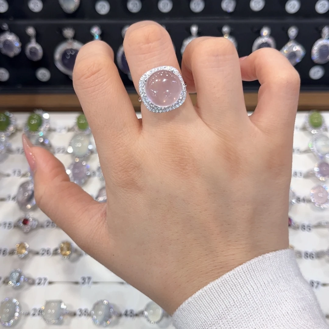 夏***_岫玉银S925镶嵌戒指