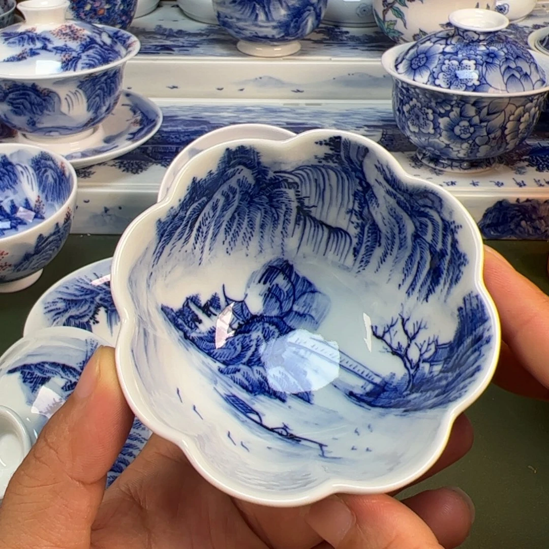 景德镇纯手绘茶具圆圆296