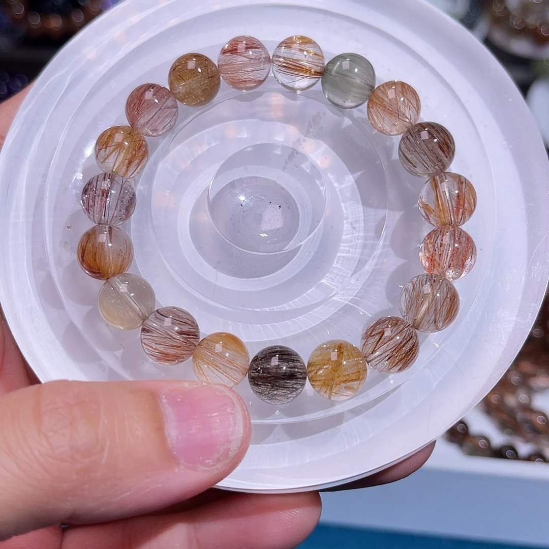 未镶嵌手链水晶彩发晶