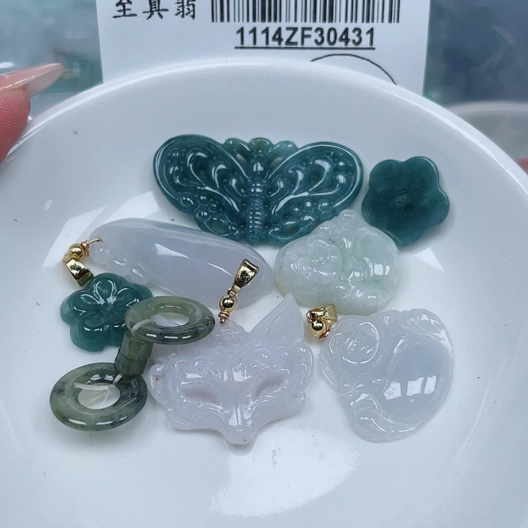 翡翠未镶嵌吊坠(不含链)