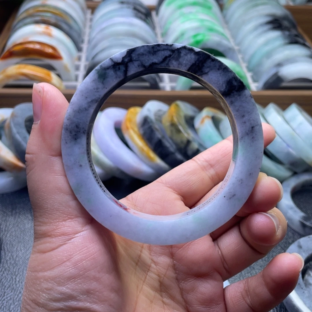 定制翡翠未镶嵌纯天然翡翠手镯定制