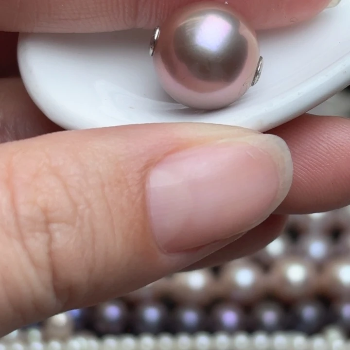 淡水珍珠银S925镶嵌颈饰