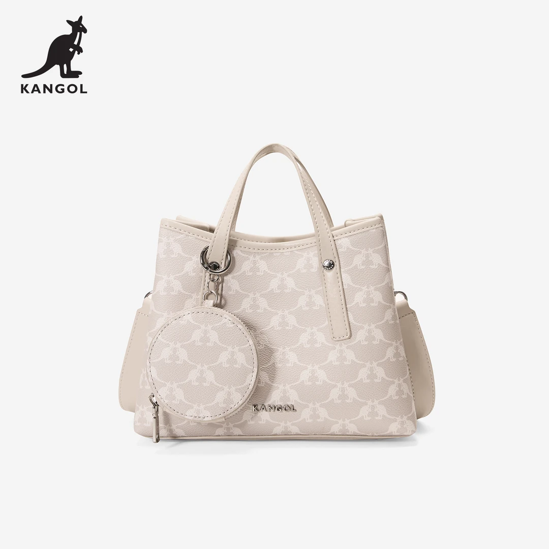 KANGO菜篮子女包2025新款斜挎单肩包印花通勤休闲百搭手提水桶包