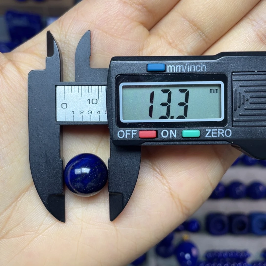 青金石未镶嵌13mm单珠配饰