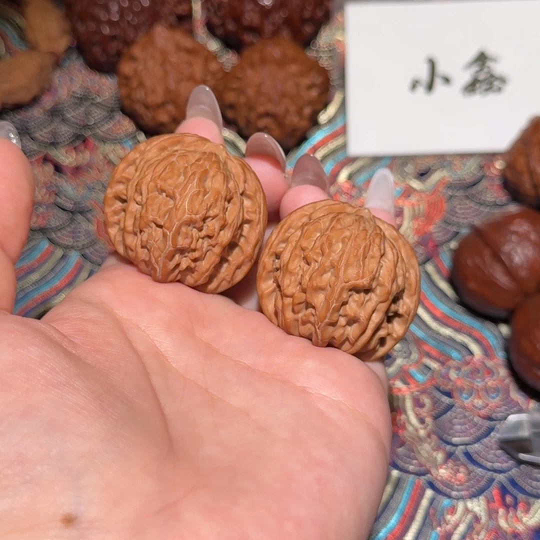 把件核桃288号38蓟县山地磨盘狮子头文玩核桃