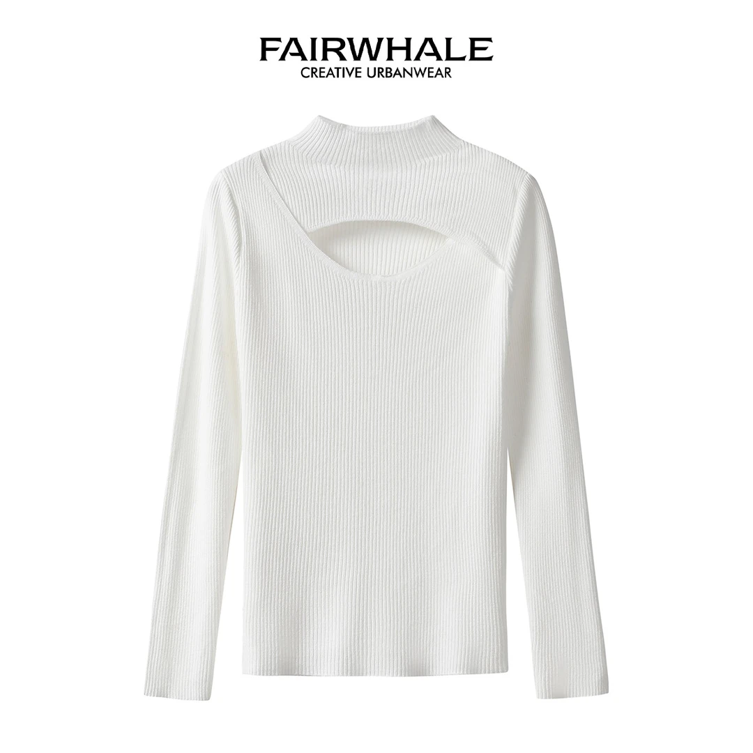 【年中福利】马克华菲女装春秋性感基础打底针织衫 F33004A037