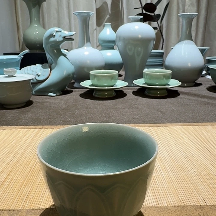 摆件全手工，莲花杯