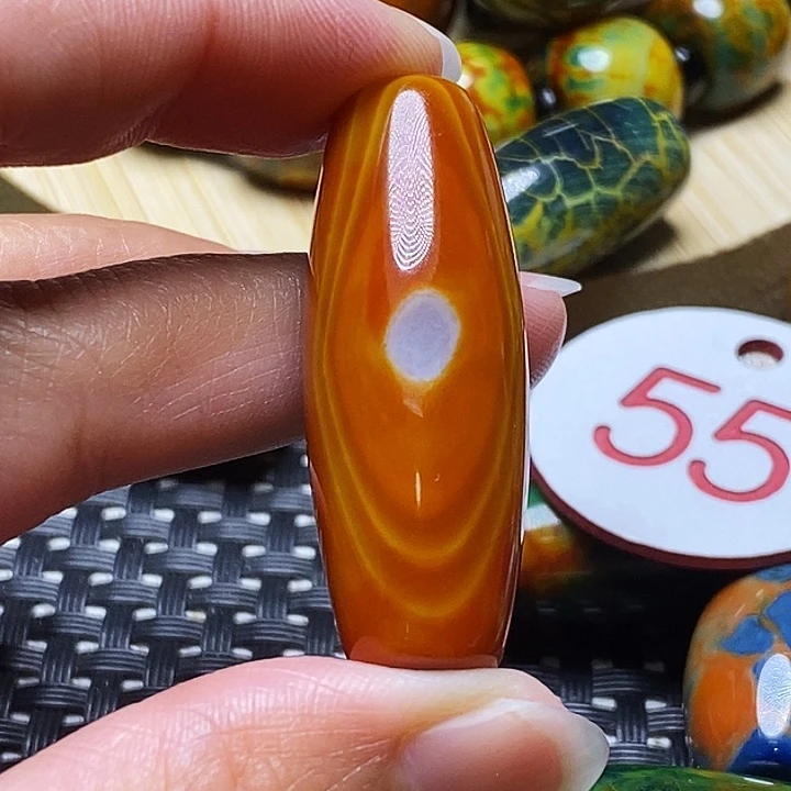 蓝***刀玛瑙/玉髓未镶嵌颈饰