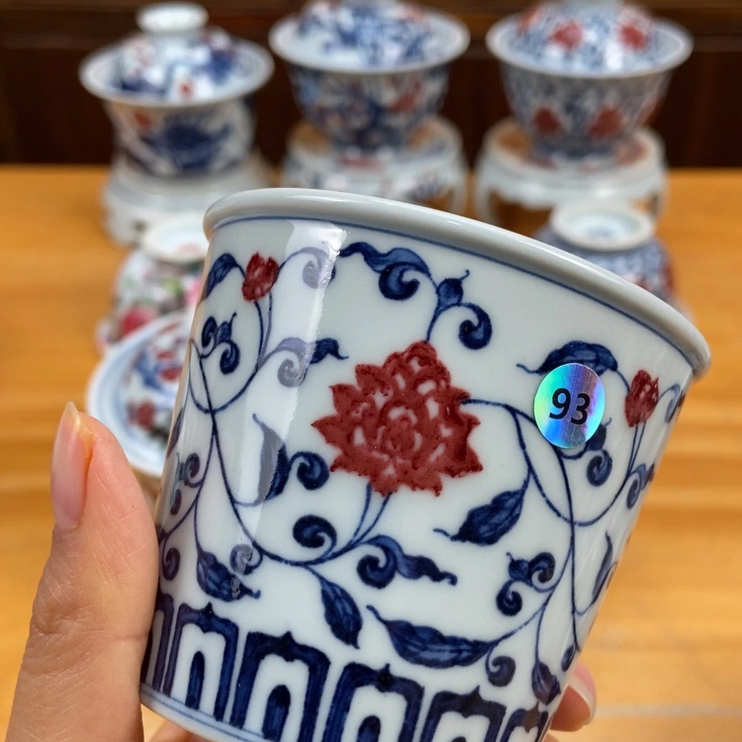 手绘现代茶具非古董