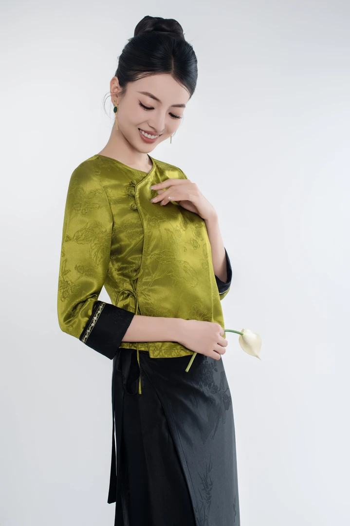 玉家人【勐娇】桑蚕丝傣族服装改良服饰中国风民族风新中式上衣复古