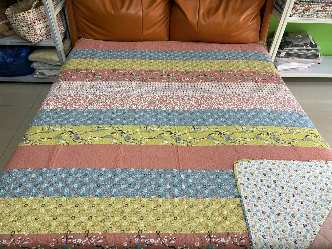 【200*230】高品质纯棉床盖印花民族风