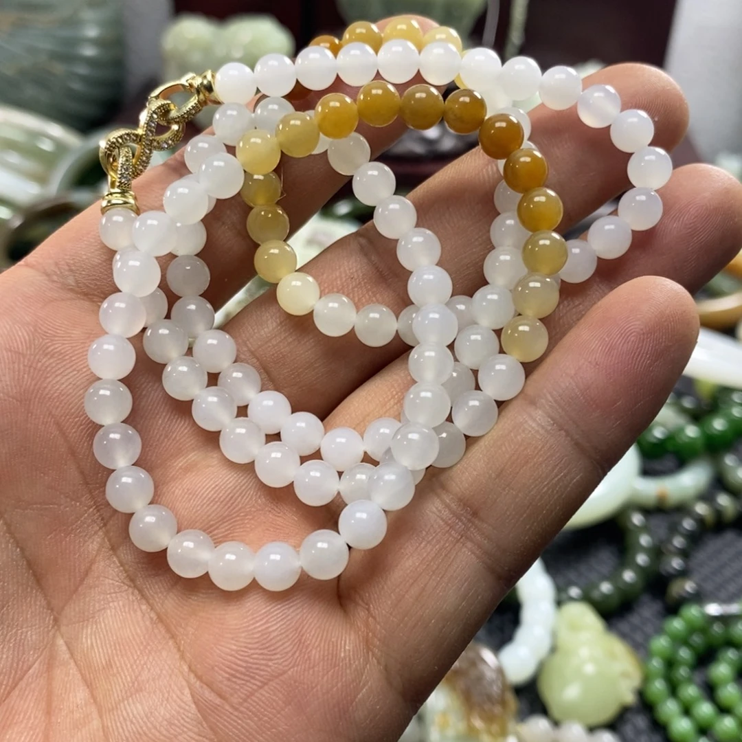 和田玉未镶嵌手链