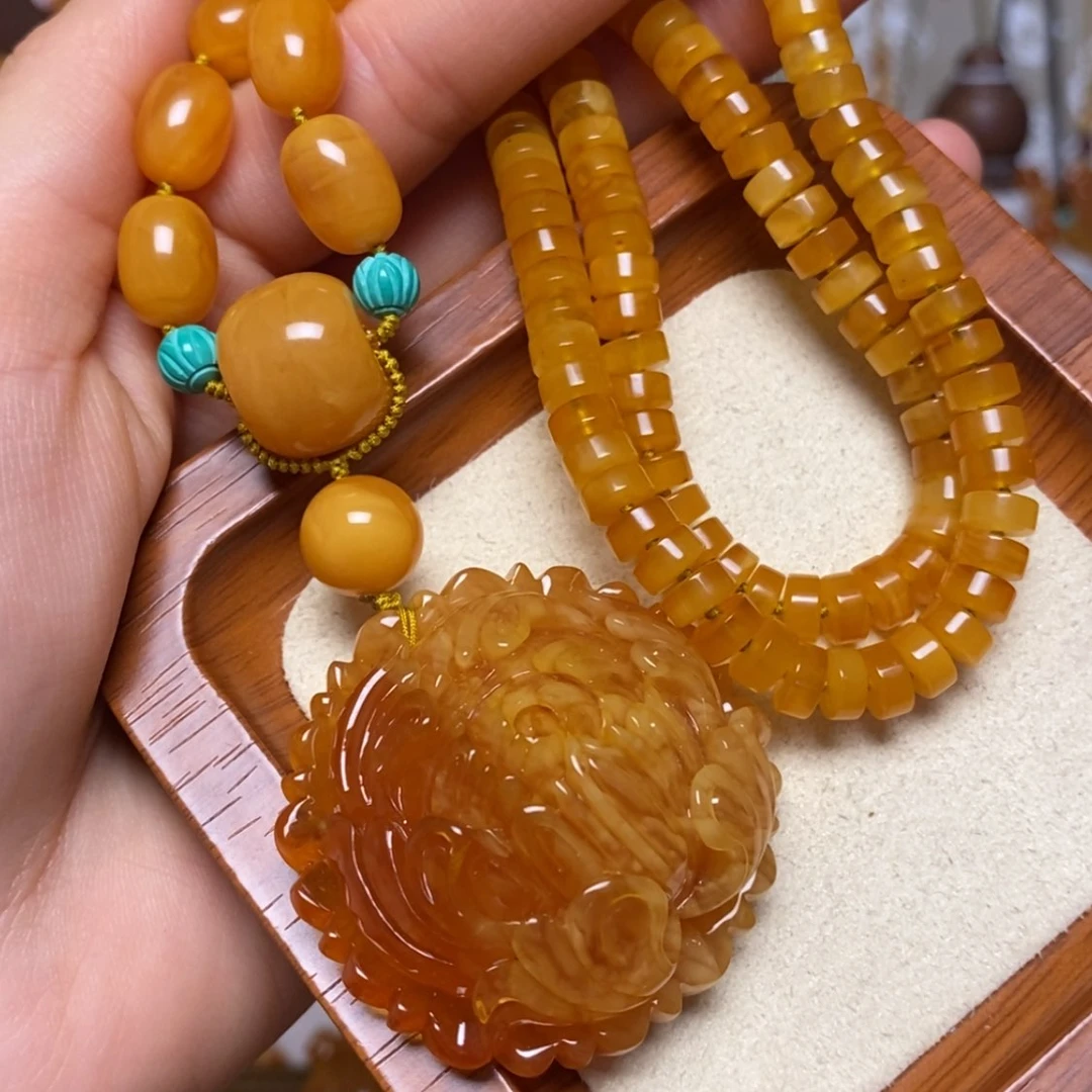 【闪购商品】蜜蜡颈饰未镶嵌项链