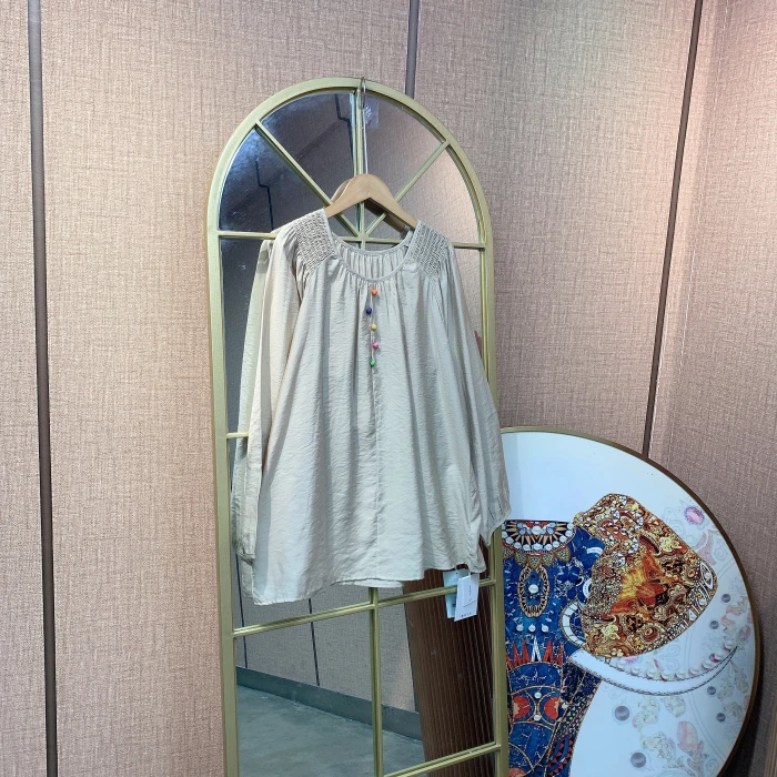 CS72孕妇咖色上衣90-150