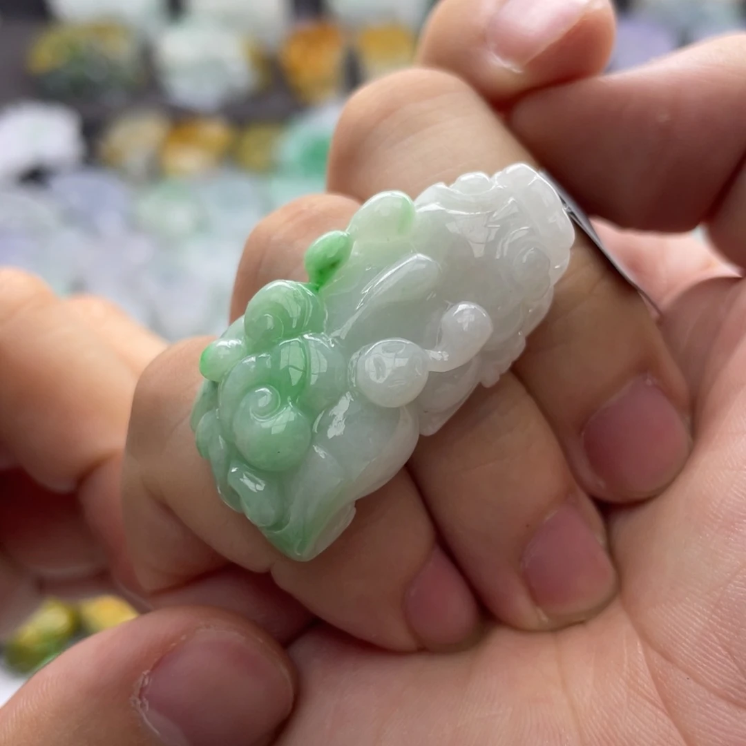 翡翠颈饰未镶嵌貔貅