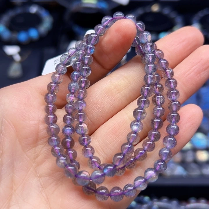 拉长石手串未镶嵌5.5左右