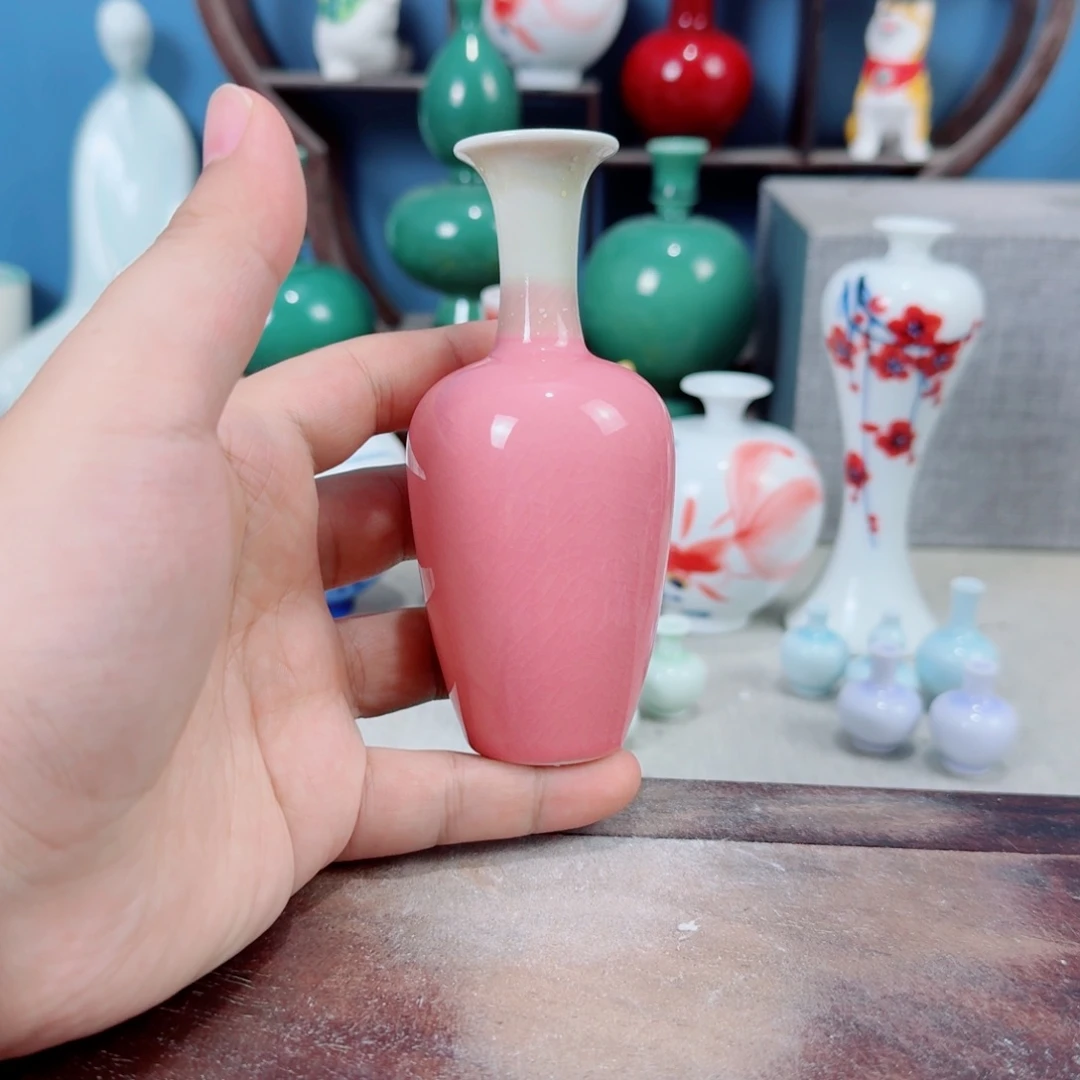 陶瓷手工小花器摆件