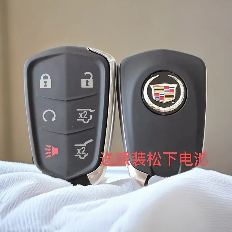 适用凯迪拉克凯雷德总统1号智能卡遥控器钥匙6键付款外壳原装外壳