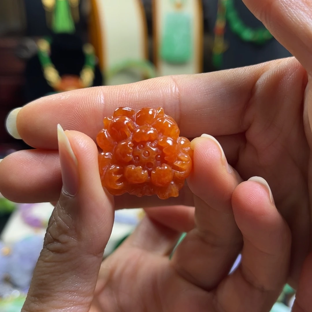 禅***语翡翠未镶嵌颈饰天然翡翠