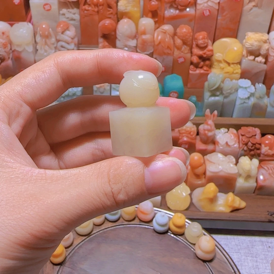 兔***️昌化石印石篆刻作品