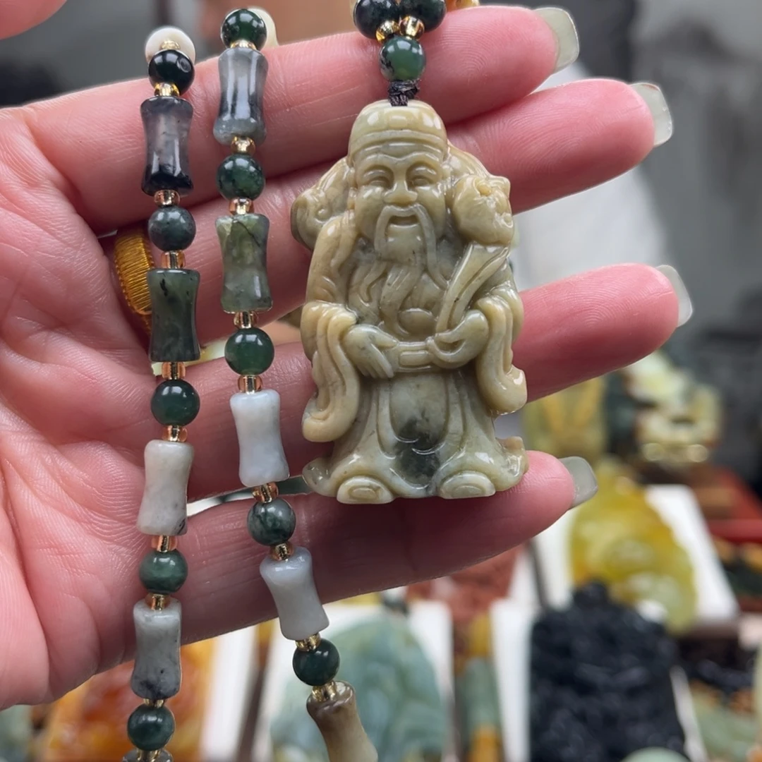 岫玉未镶嵌挂件挂件
