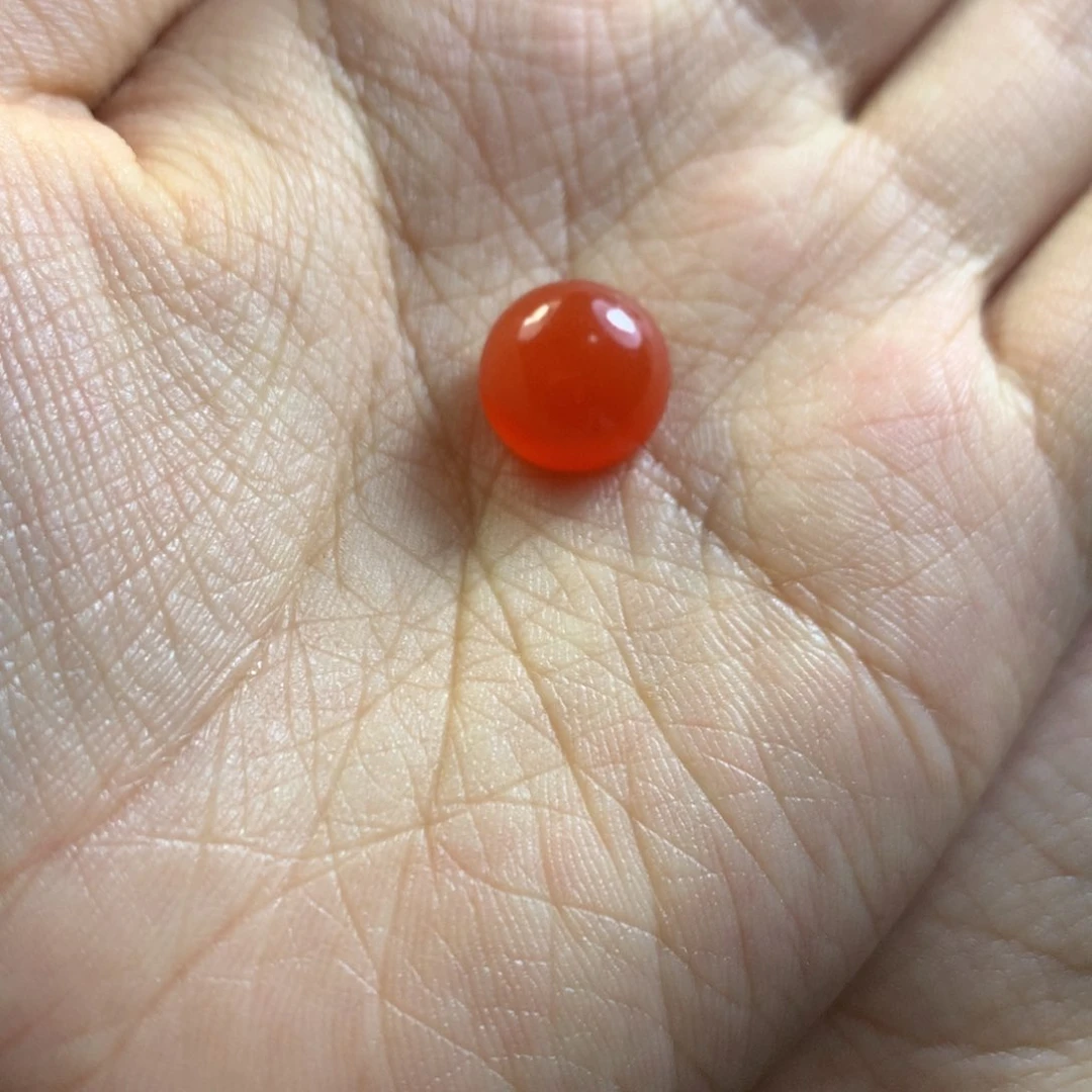 南红玛瑙冰红戒面未镶嵌