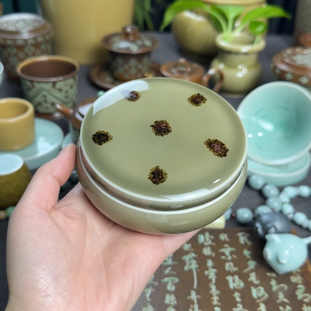 龙窑柴烧小叶玩泥巴手工茶器