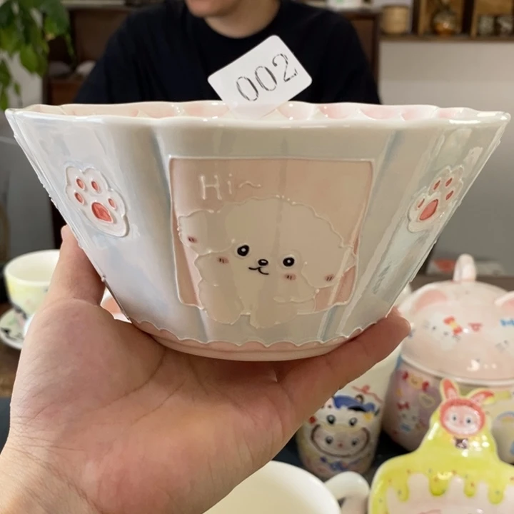 瓷片景德镇釉下彩手绘
