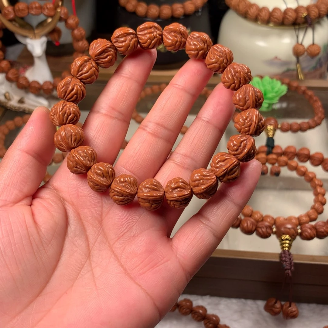 小***雯吊坠桃核双脊龙手串新品