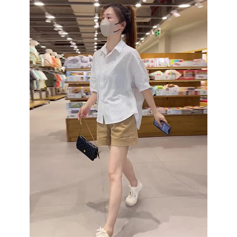小个子穿搭夏装搭配一整套时尚时髦洋气职业短裤两件套装女装夏季