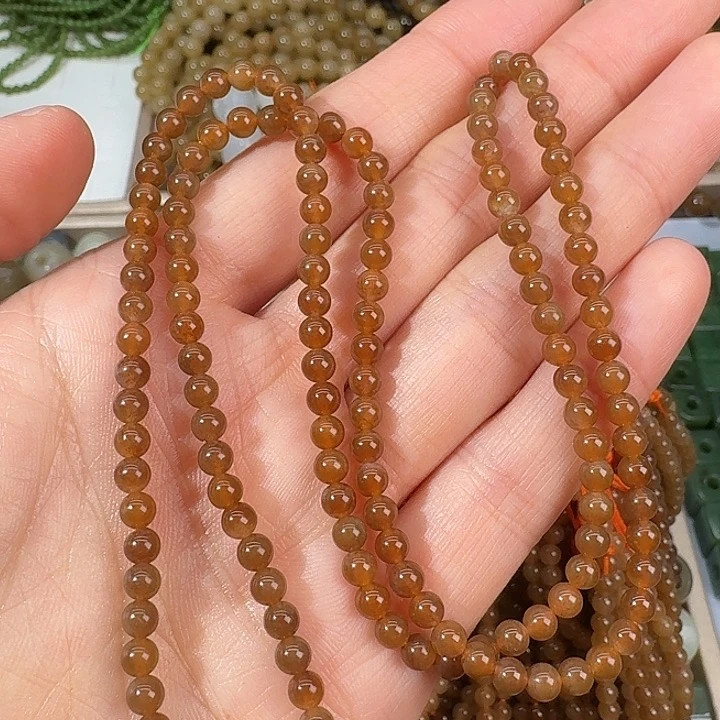 和田玉（糖玉）未镶嵌颈饰4mm