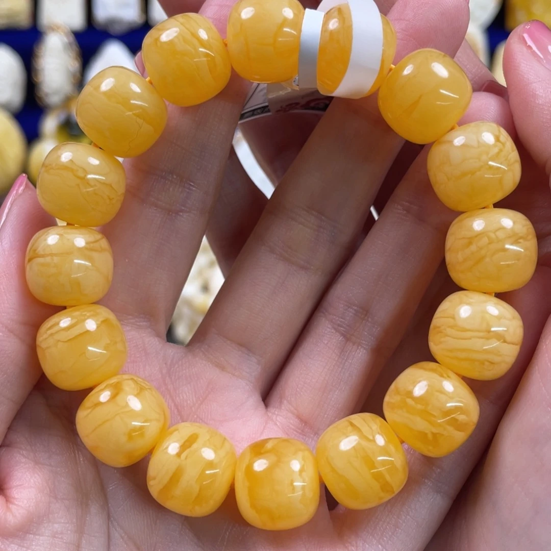 蜜蜡裸石未镶嵌琥珀蜜蜡