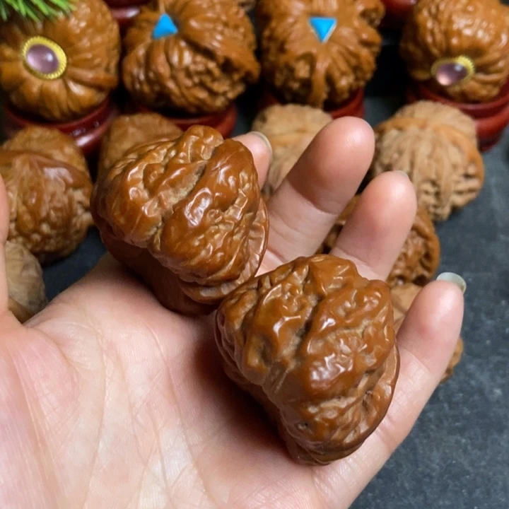 文玩核桃把件38蛤蟆