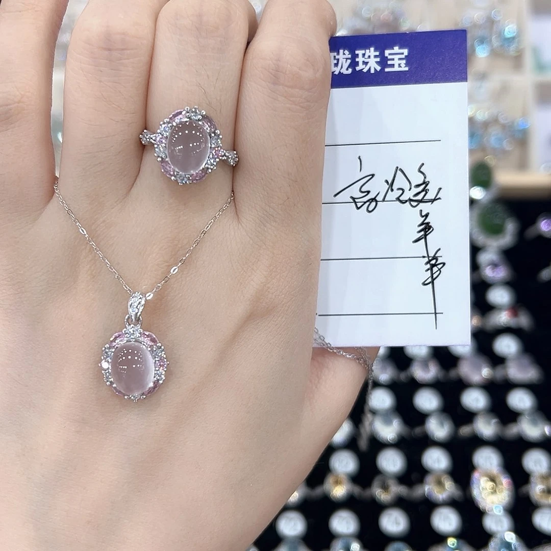 高***羊黄晶戒指银S925镶嵌戒指