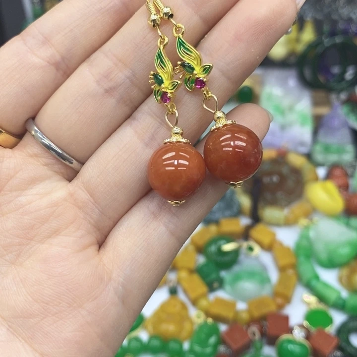 未镶嵌手链翡翠耳坠55