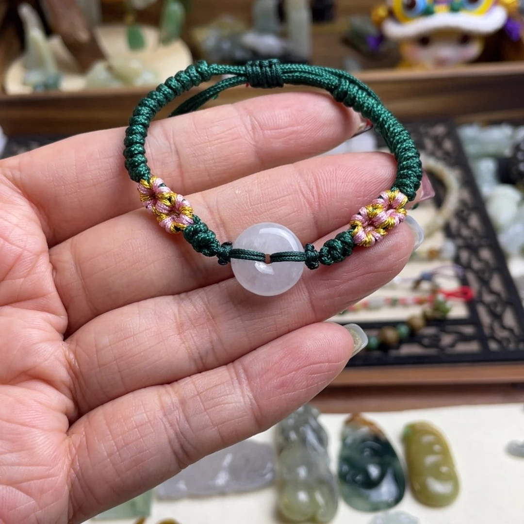 翡翠手绳未镶嵌平安扣手绳