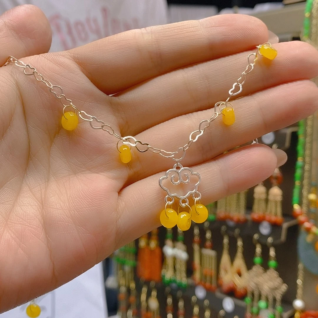 翡翠合金耳饰翡翠