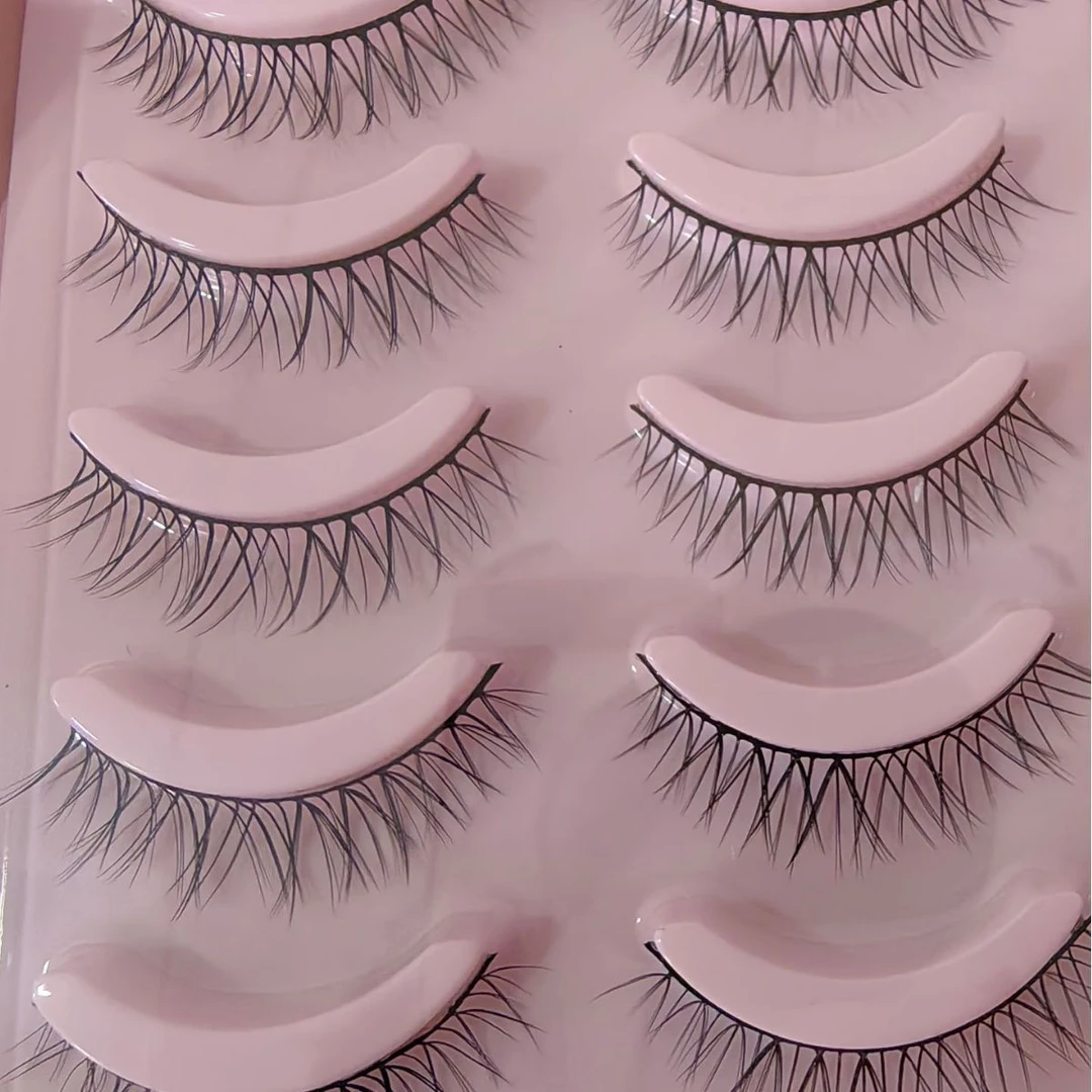 双眼皮贴撑优艾米自然眼睫毛女跨境嫁接自然硬梗假睫毛仿真睫毛可