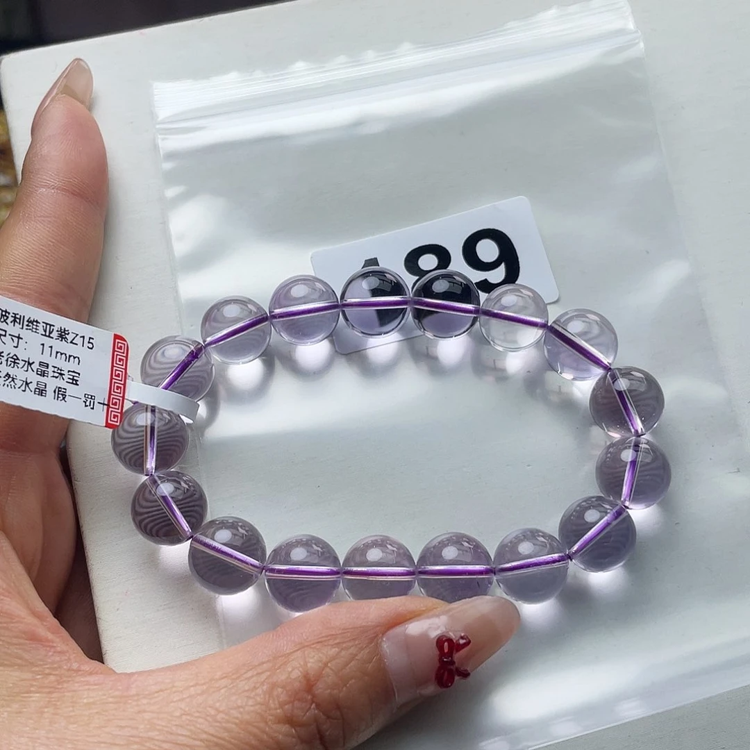 水晶手串189。未镶嵌大****圆