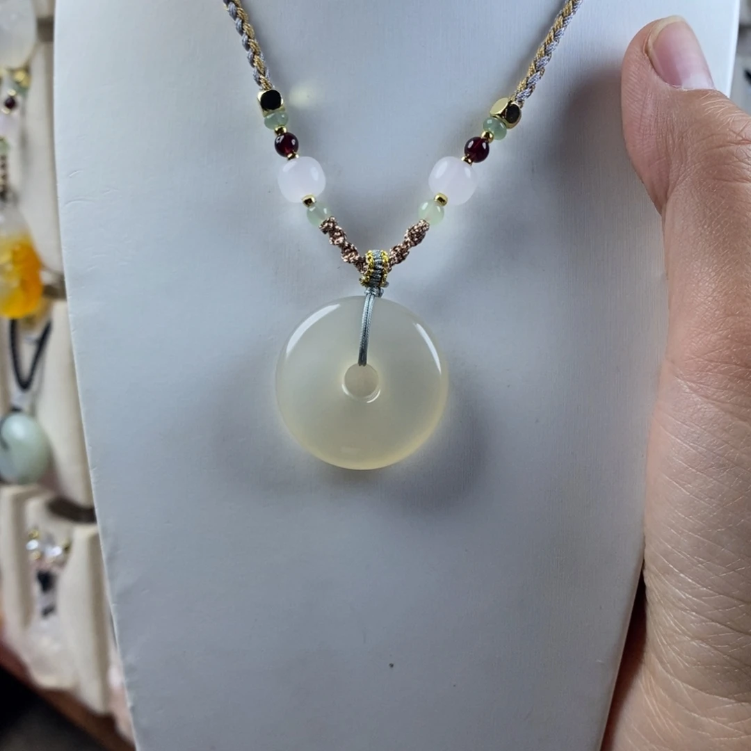 玛瑙/玉髓合金颈饰