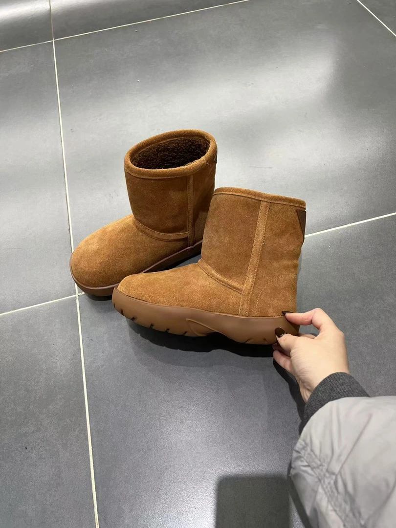 【Mi SHang】中筒厚底雪地靴~1112~