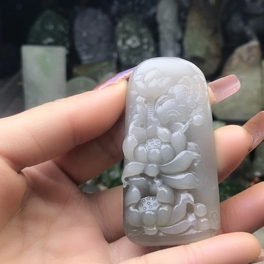 和田玉未镶嵌挂件