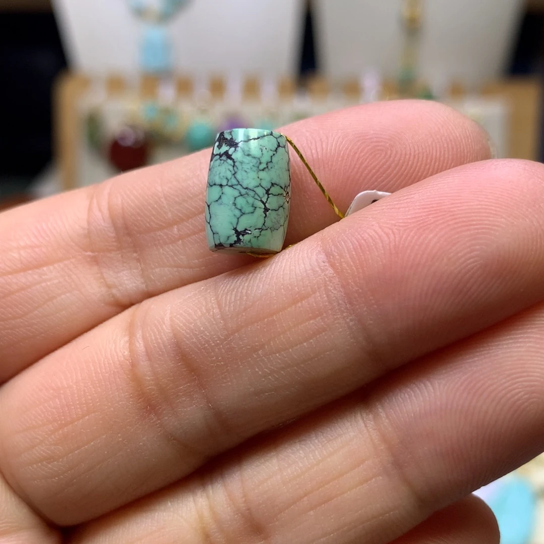 绿松石未镶嵌桶珠